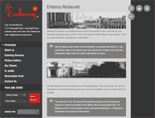 Tablet Screenshot of embassyrestaurant.in